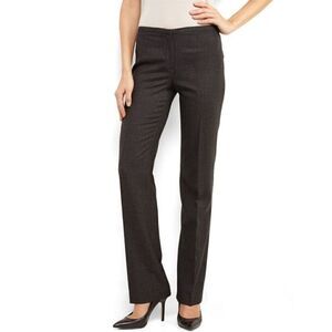 NWOT Tahari Gray Straight Leg Pants 8 X 34